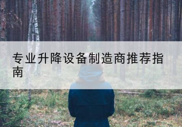 清河电动剪叉升降平台厂家-专业升降设备制造商推荐指南